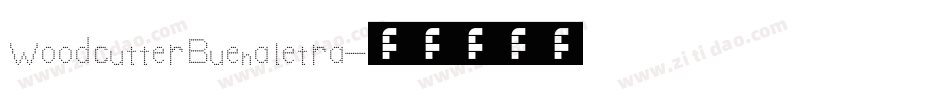 Woodcutter Buena letra字体转换